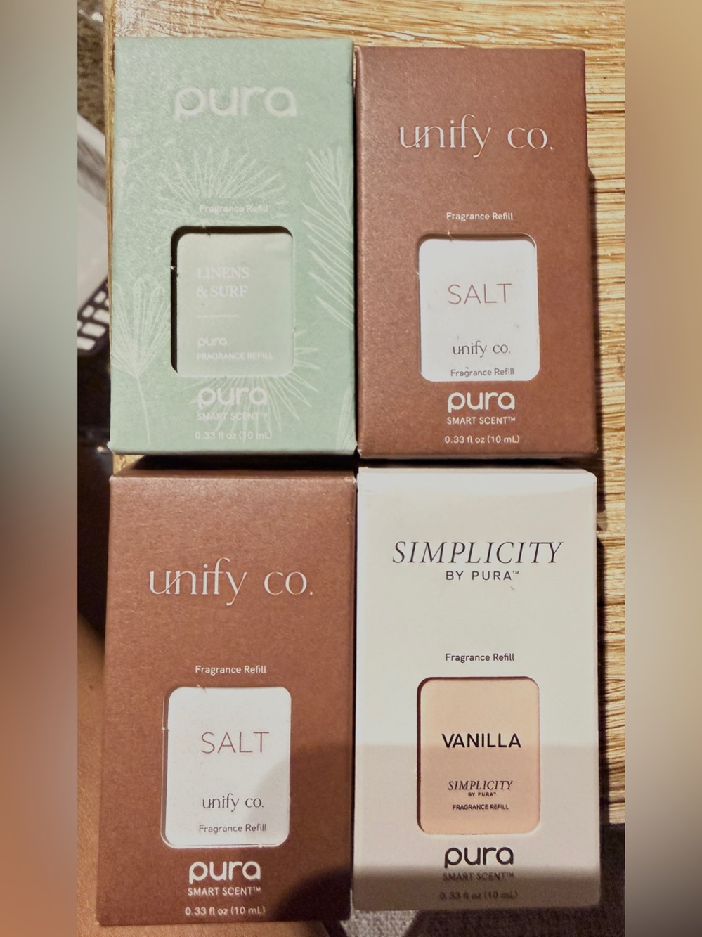 Pura Smart Scent Fragrance Refills — Vanilla, Salt & Linens (Assorted Colors)